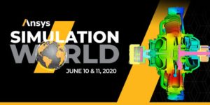 ansys simulation world 2020 logo image